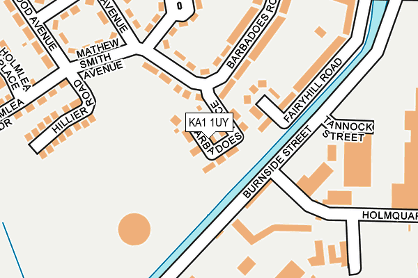 KA1 1UY map - OS OpenMap – Local (Ordnance Survey)
