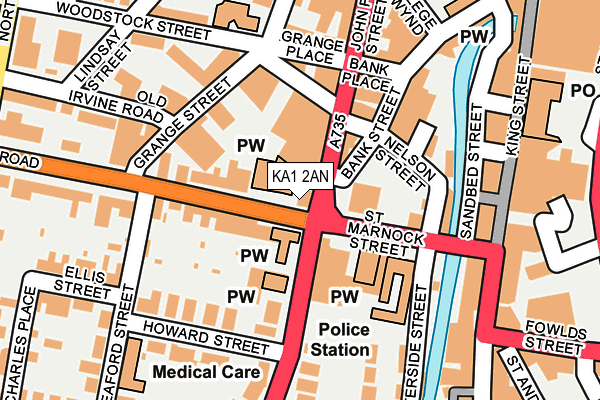 KA1 2AN map - OS OpenMap – Local (Ordnance Survey)