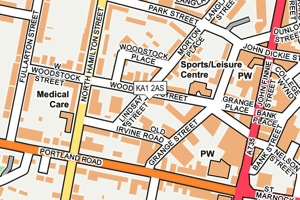 KA1 2AS map - OS OpenMap – Local (Ordnance Survey)
