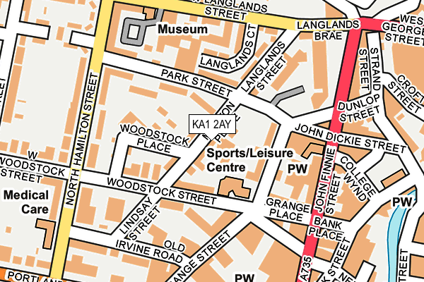 KA1 2AY map - OS OpenMap – Local (Ordnance Survey)