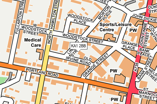 KA1 2BB map - OS OpenMap – Local (Ordnance Survey)