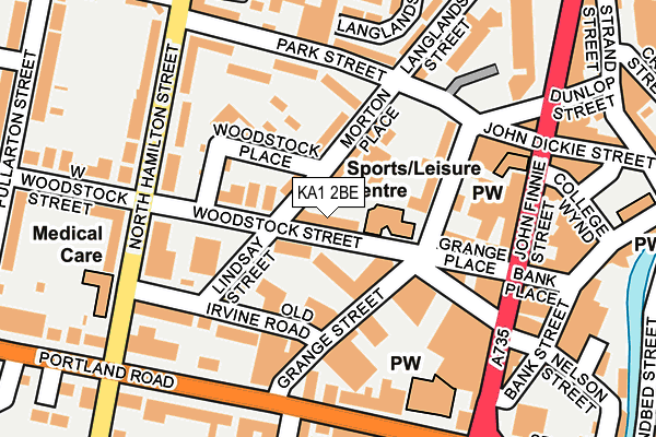 KA1 2BE map - OS OpenMap – Local (Ordnance Survey)