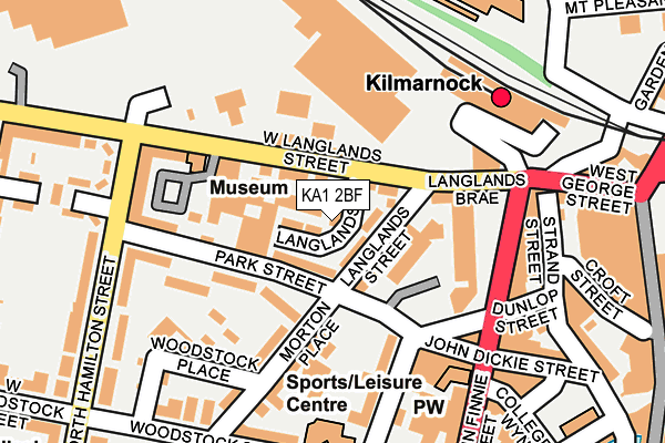 KA1 2BF map - OS OpenMap – Local (Ordnance Survey)