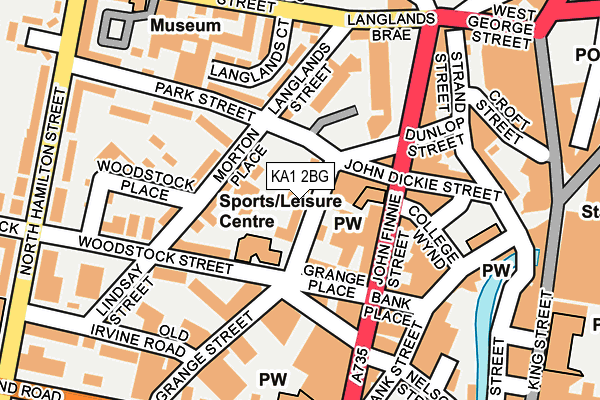 KA1 2BG map - OS OpenMap – Local (Ordnance Survey)