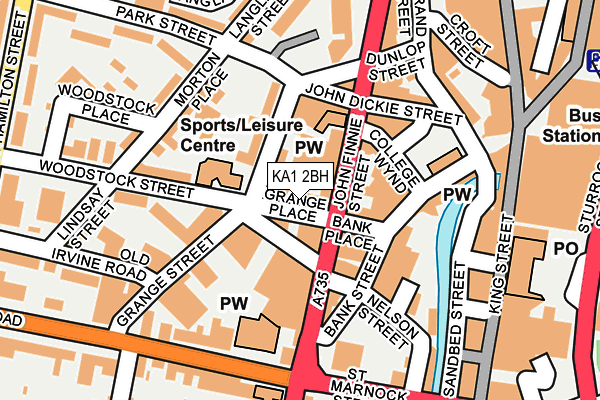 KA1 2BH map - OS OpenMap – Local (Ordnance Survey)