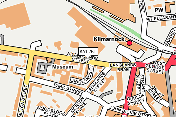 KA1 2BL map - OS OpenMap – Local (Ordnance Survey)