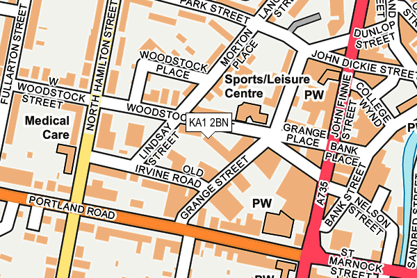 KA1 2BN map - OS OpenMap – Local (Ordnance Survey)