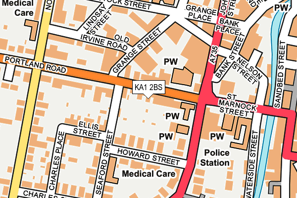 KA1 2BS map - OS OpenMap – Local (Ordnance Survey)