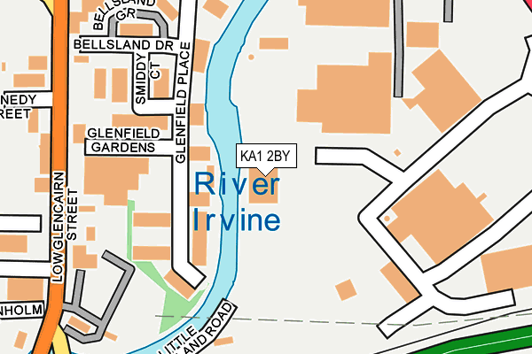 KA1 2BY map - OS OpenMap – Local (Ordnance Survey)