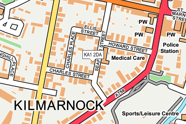 Map of HARRISON JAMES PARTNERSHIP LTD at local scale