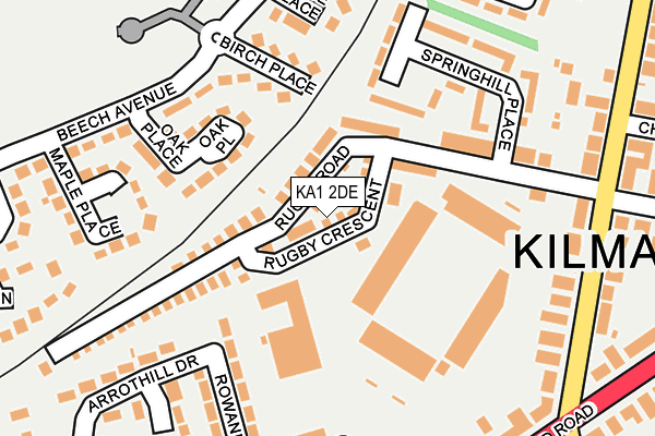 KA1 2DE map - OS OpenMap – Local (Ordnance Survey)