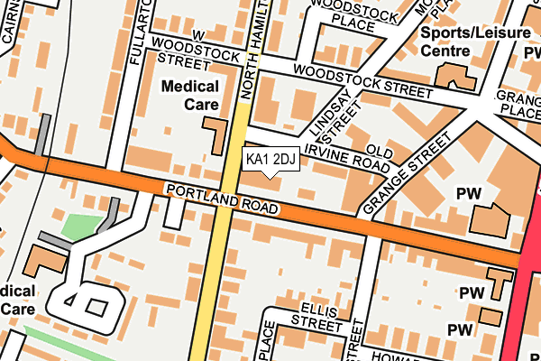 KA1 2DJ map - OS OpenMap – Local (Ordnance Survey)