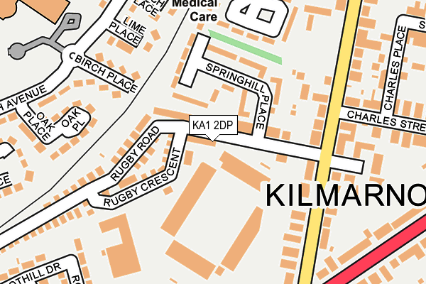 KA1 2DP map - OS OpenMap – Local (Ordnance Survey)