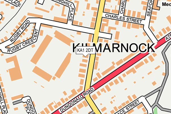 KA1 2DT map - OS OpenMap – Local (Ordnance Survey)