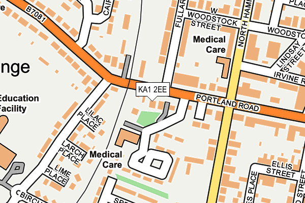 KA1 2EE map - OS OpenMap – Local (Ordnance Survey)