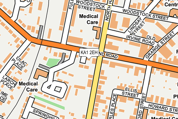 KA1 2EH map - OS OpenMap – Local (Ordnance Survey)