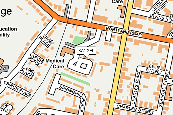 KA1 2EL map - OS OpenMap – Local (Ordnance Survey)