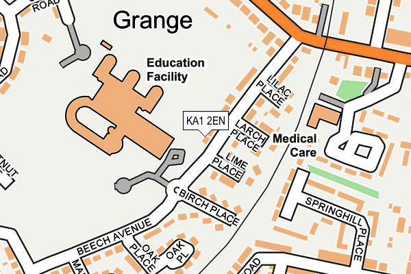 KA1 2EN map - OS OpenMap – Local (Ordnance Survey)