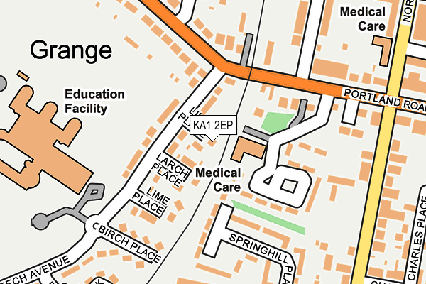 KA1 2EP map - OS OpenMap – Local (Ordnance Survey)