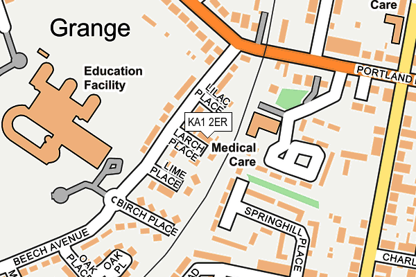 KA1 2ER map - OS OpenMap – Local (Ordnance Survey)