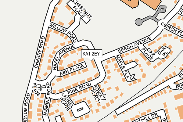 KA1 2EY map - OS OpenMap – Local (Ordnance Survey)