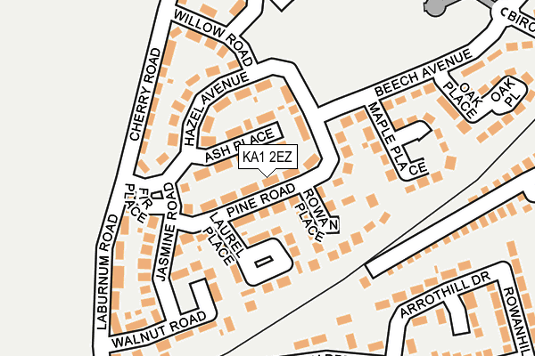 KA1 2EZ map - OS OpenMap – Local (Ordnance Survey)