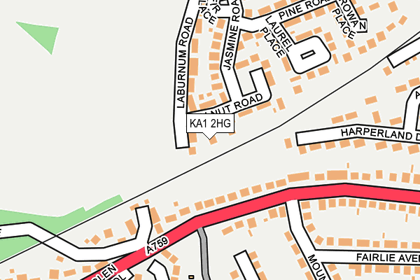 KA1 2HG map - OS OpenMap – Local (Ordnance Survey)