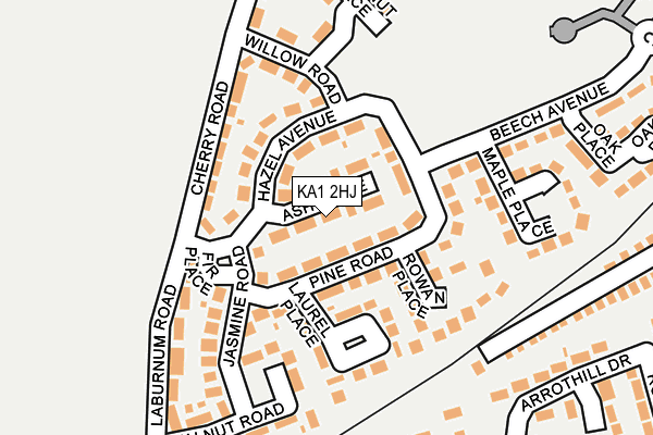 KA1 2HJ map - OS OpenMap – Local (Ordnance Survey)