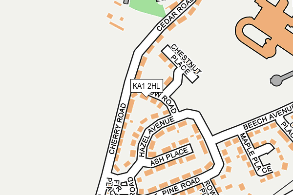 KA1 2HL map - OS OpenMap – Local (Ordnance Survey)