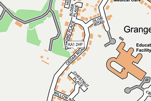 KA1 2HP map - OS OpenMap – Local (Ordnance Survey)