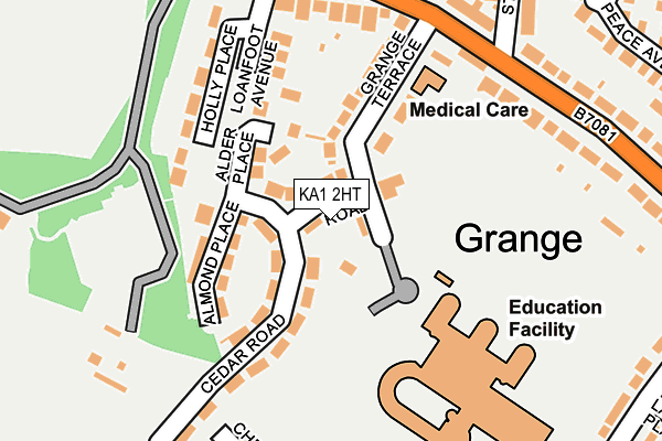 KA1 2HT map - OS OpenMap – Local (Ordnance Survey)