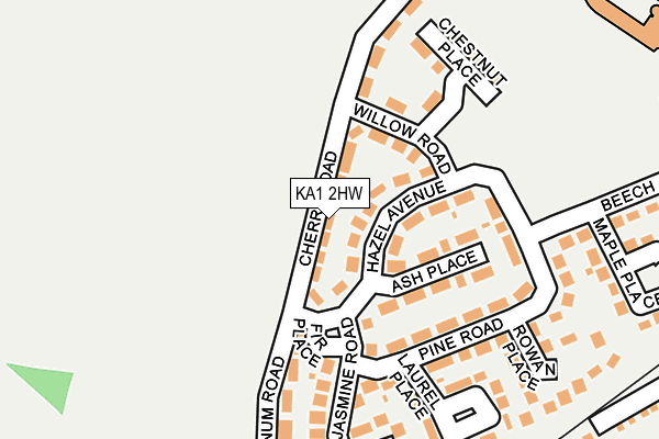 KA1 2HW map - OS OpenMap – Local (Ordnance Survey)