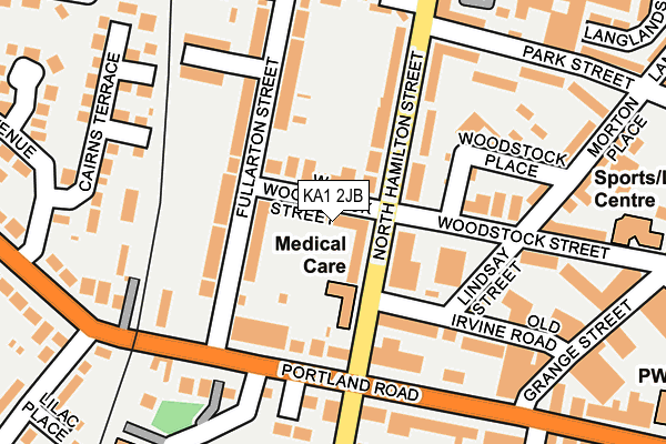 KA1 2JB map - OS OpenMap – Local (Ordnance Survey)