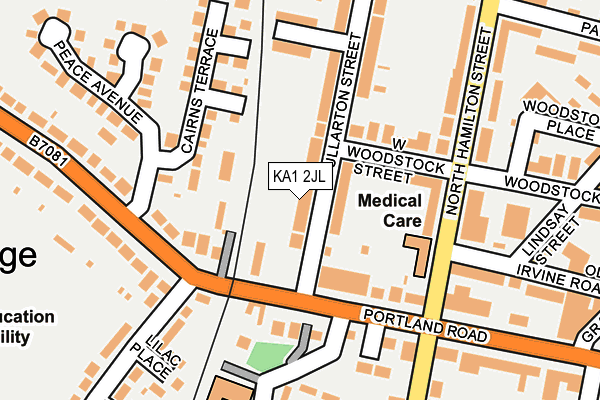 KA1 2JL map - OS OpenMap – Local (Ordnance Survey)