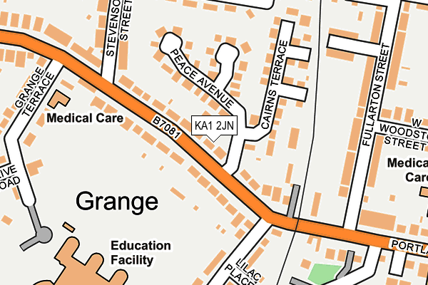 KA1 2JN map - OS OpenMap – Local (Ordnance Survey)