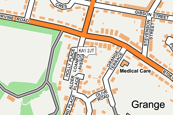 KA1 2JT map - OS OpenMap – Local (Ordnance Survey)