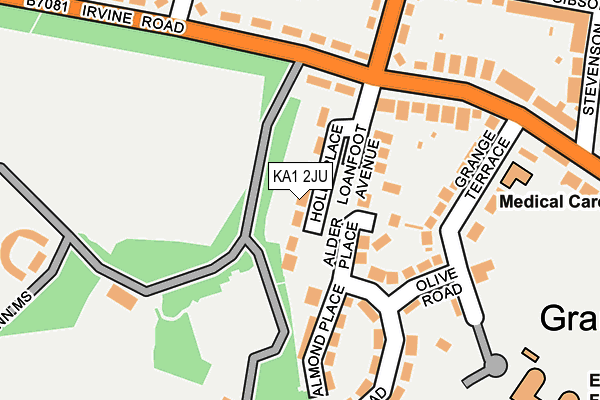 KA1 2JU map - OS OpenMap – Local (Ordnance Survey)