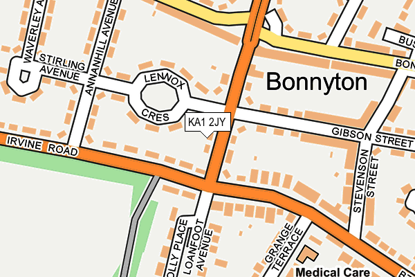 KA1 2JY map - OS OpenMap – Local (Ordnance Survey)