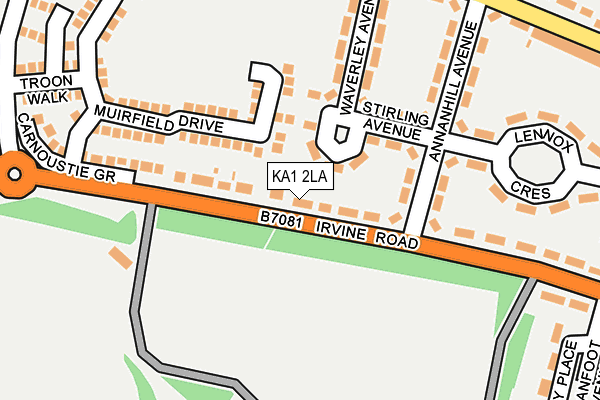 KA1 2LA map - OS OpenMap – Local (Ordnance Survey)