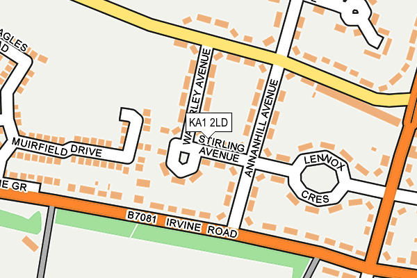 KA1 2LD map - OS OpenMap – Local (Ordnance Survey)