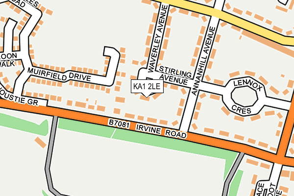 KA1 2LE map - OS OpenMap – Local (Ordnance Survey)