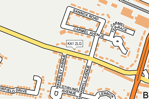 KA1 2LG map - OS OpenMap – Local (Ordnance Survey)