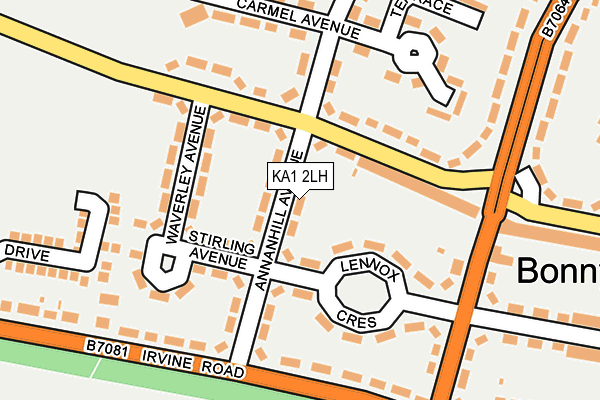 KA1 2LH map - OS OpenMap – Local (Ordnance Survey)