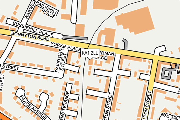 KA1 2LL map - OS OpenMap – Local (Ordnance Survey)