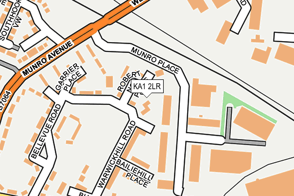 KA1 2LR map - OS OpenMap – Local (Ordnance Survey)