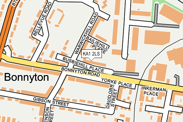 KA1 2LS map - OS OpenMap – Local (Ordnance Survey)