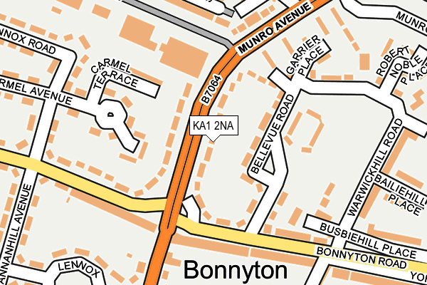 KA1 2NA map - OS OpenMap – Local (Ordnance Survey)