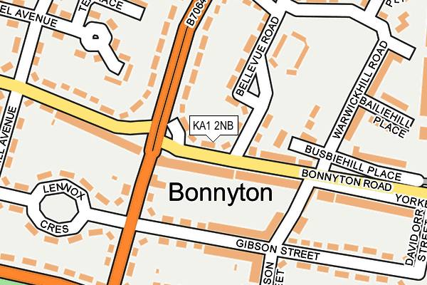 KA1 2NB map - OS OpenMap – Local (Ordnance Survey)