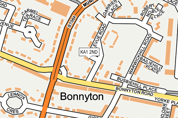 KA1 2ND map - OS OpenMap – Local (Ordnance Survey)