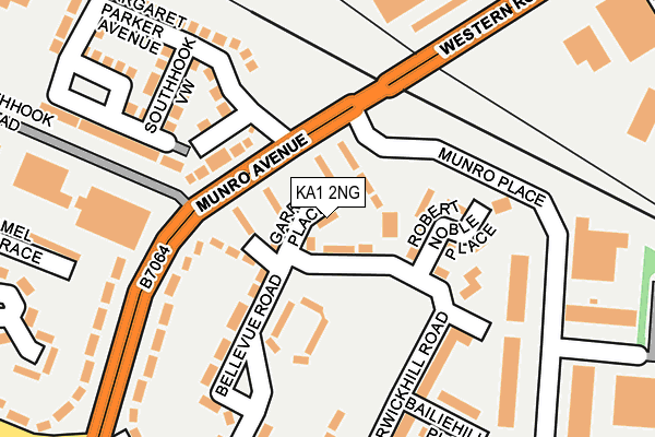 KA1 2NG map - OS OpenMap – Local (Ordnance Survey)